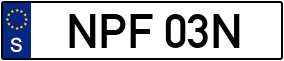 Trailer License Plate